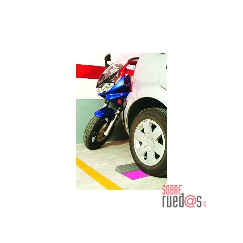 Tope de suelo para ruedas de parking aparcamiento de metal 62 cm -  Cablematic