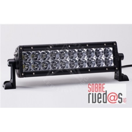 JUEGO FAROS E-SERIES - 2 FILAS de LED 10” (25cm) - 20 LEDS (3950 Lumens) - 12/24V - COMBO (Largo alcance + expansión)